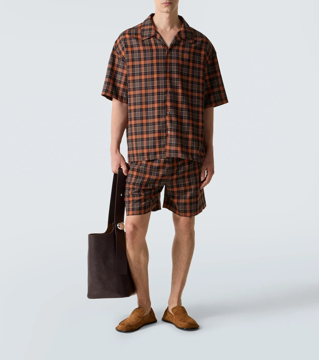 Loewe - Anagram plaid bowling shirt