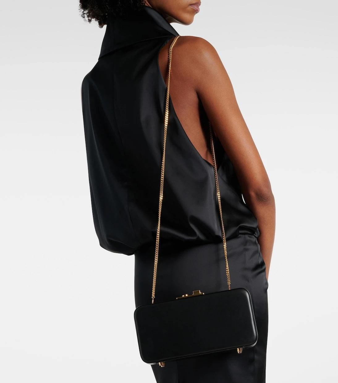 Gianvito Rossi - Valì leather clutch