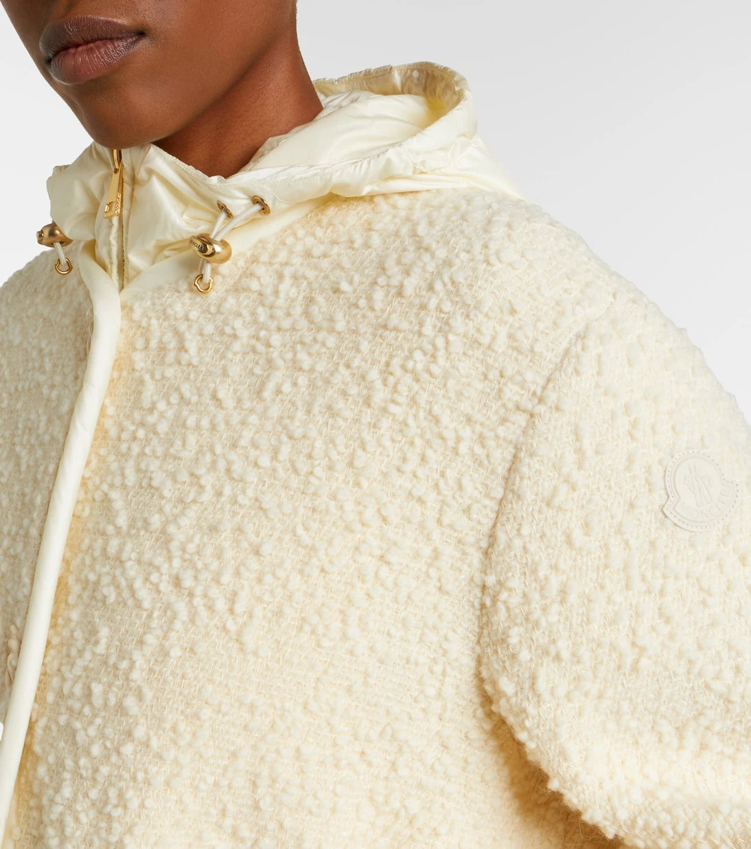 Moncler - Hylesine wool and cotton-blend down jacket