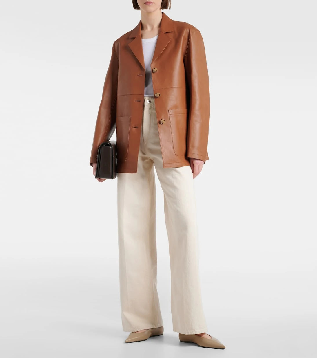 Toteme - High-rise wide-leg jeans