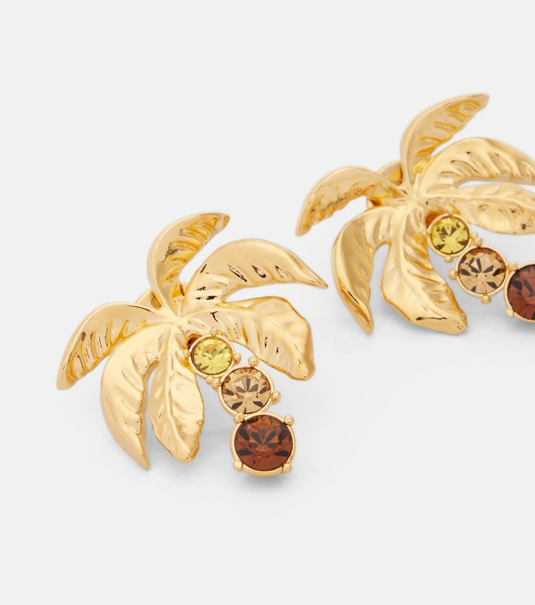 Oscar de la Renta - Palm Tree embellished earrings