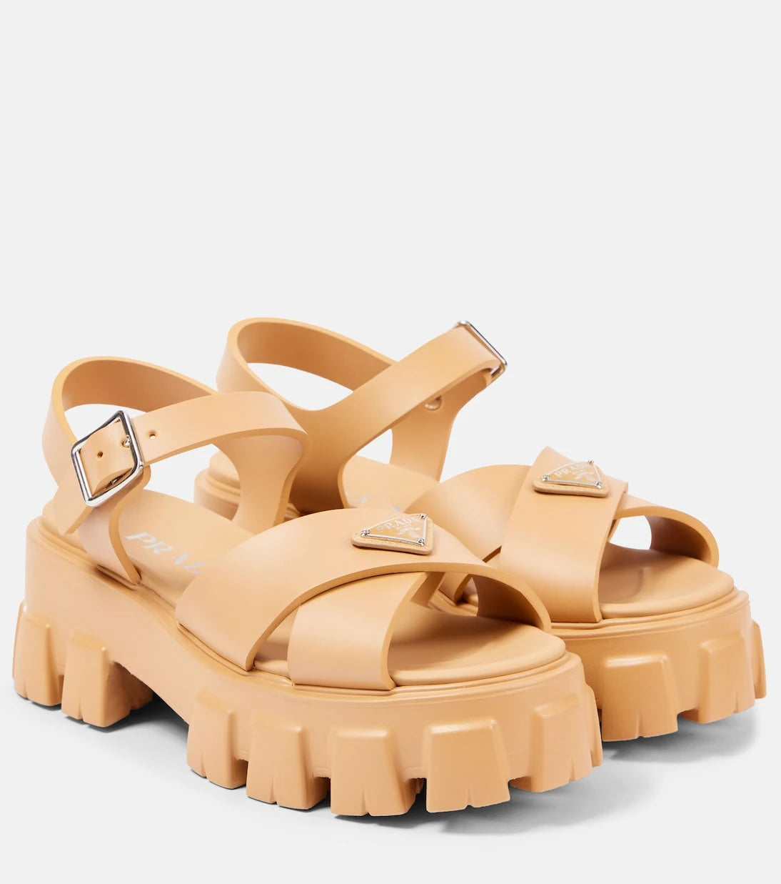 Prada - Monolith platform sandals