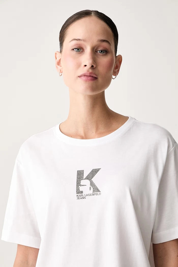 Karl Lagerfeld Jeans kadın modal tişört