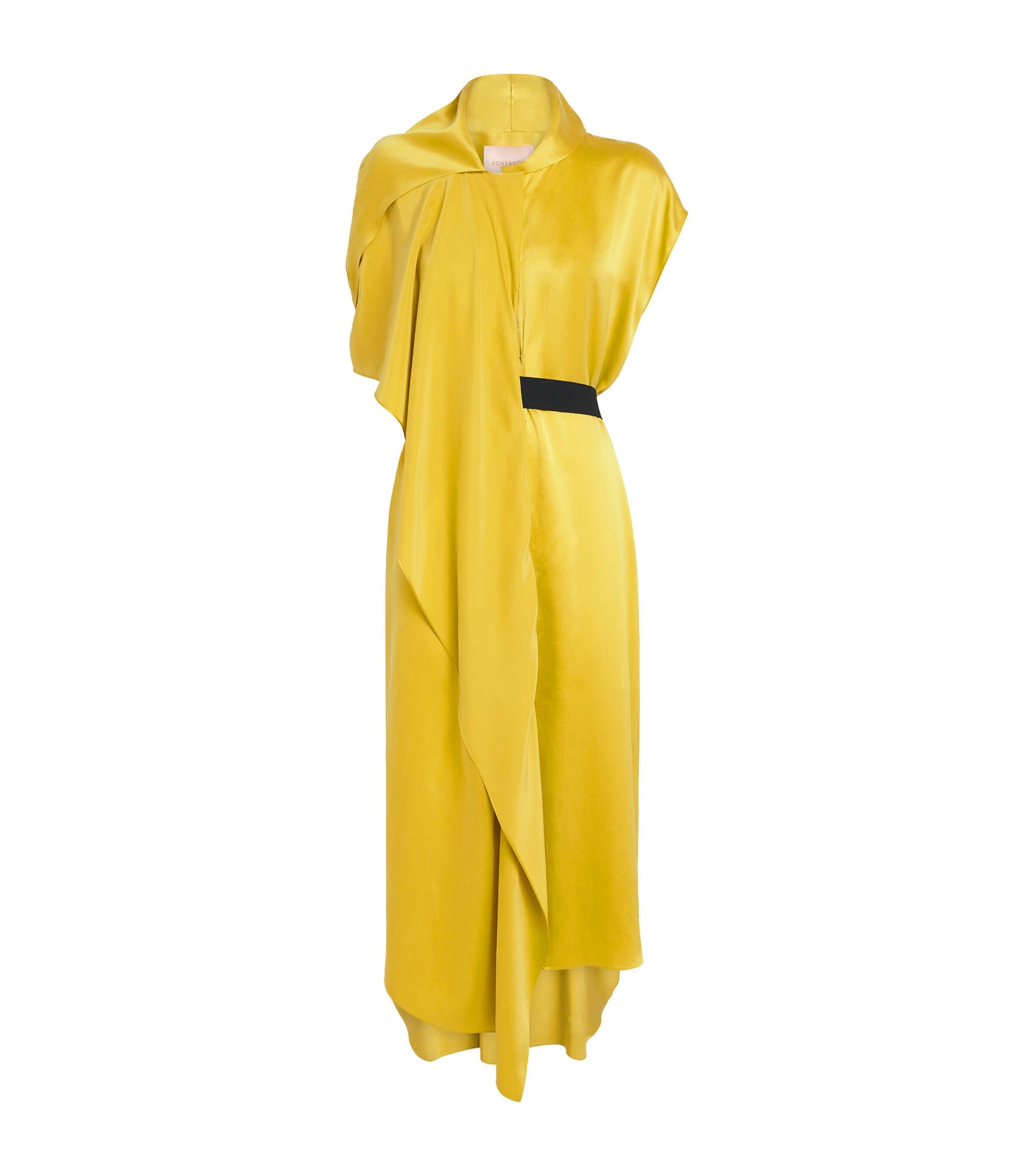 Silk Lysar Midi Dress BRIGHT ZINNIA