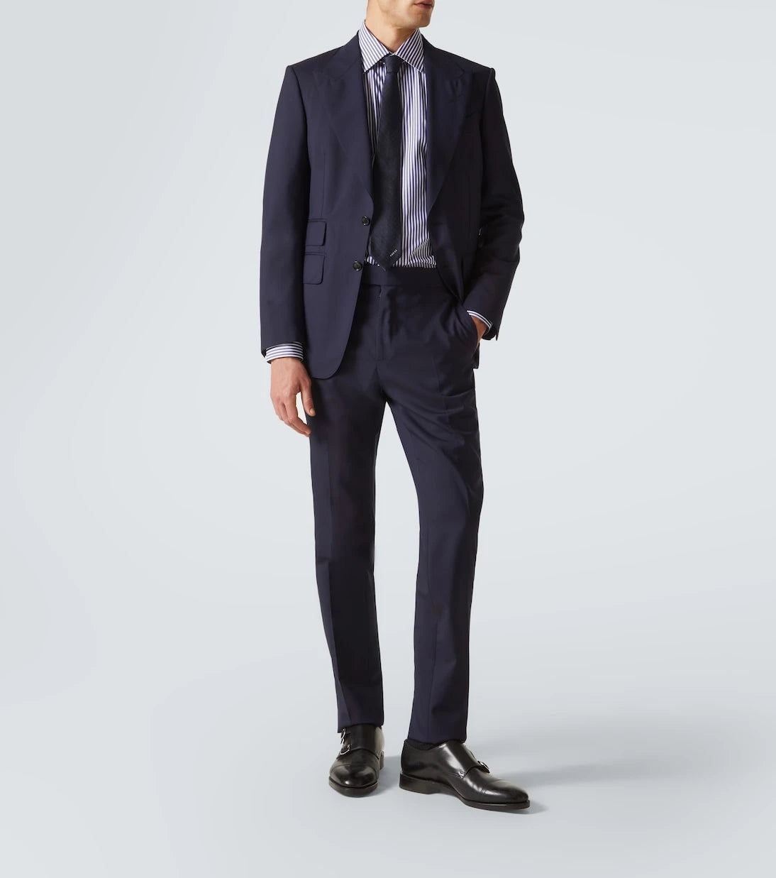 Zegna - قميص قطني مخطط