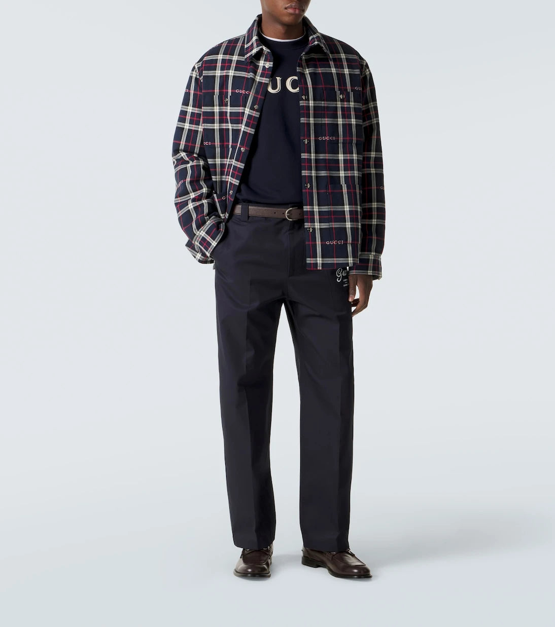 Gucci - سويت شيرت من القطن جيرسيه بطبعة الشعار