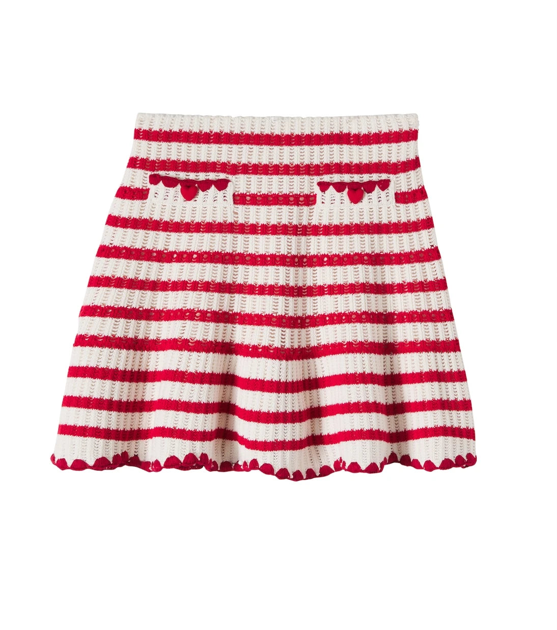 Self-Portrait Kids - Knitted striped skirt