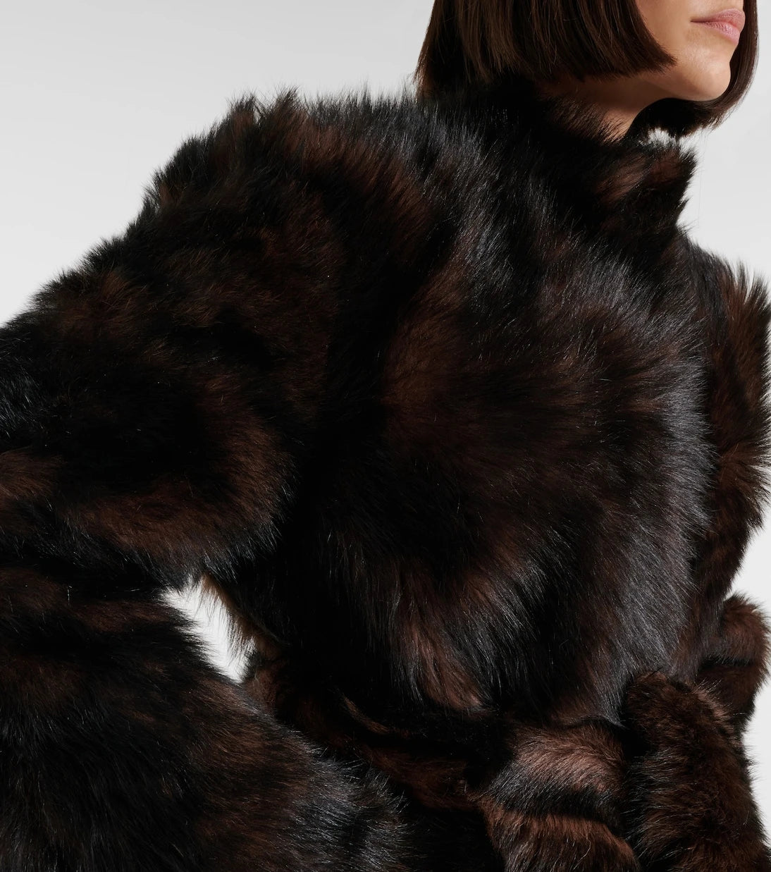 Nour Hammour - Elsa shearling wrap coat
