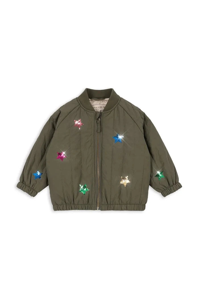 Детско яке бомбър Konges Sløjd JUNO SEQUIN BOMBER JACKET