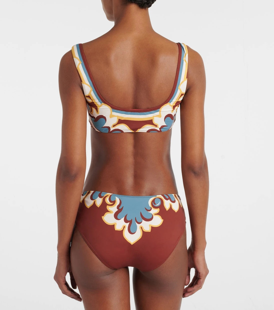 La DoubleJ - Sunset floral bikini top