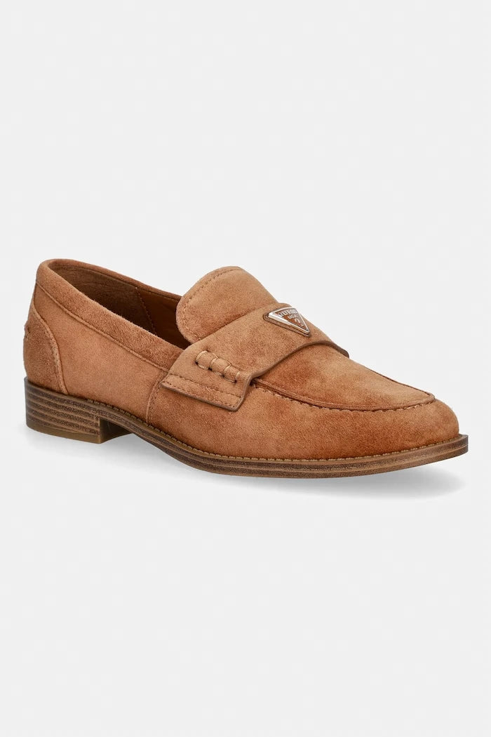 Guess мокасини дамски от велур BELISO