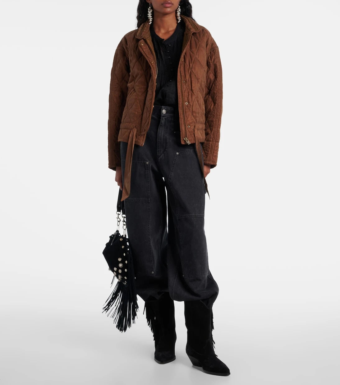 Marant Etoile - Zakiane quilted satin jacket