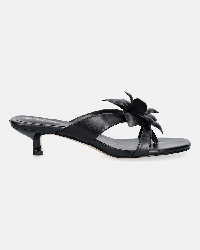 MICHAEL Michael Kors джапанки дамски от кожа Jacie Kitten Sandal