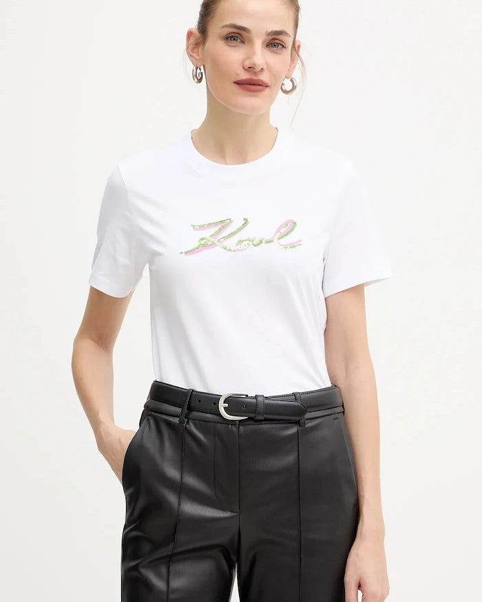 Karl Lagerfeld Pamuklu Tişört