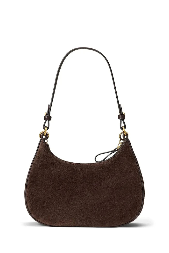 Lauren Ralph Lauren kadın süet crossbody çanta
