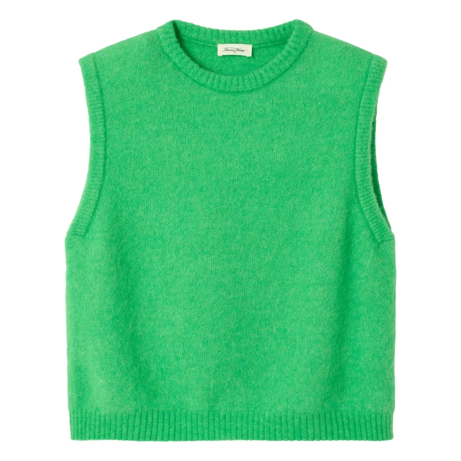 American Vintage - Vitow Wool Sleeveless Sweater | Green