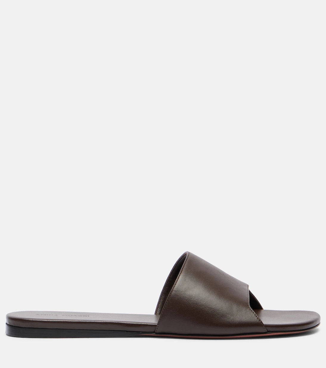 Amina Muaddi - Bianca leather slides