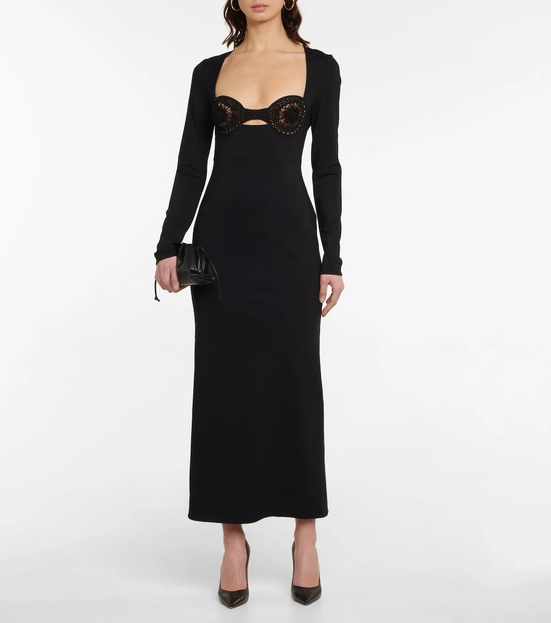 Magda Butrym - Crochet-trimmed midi dress
