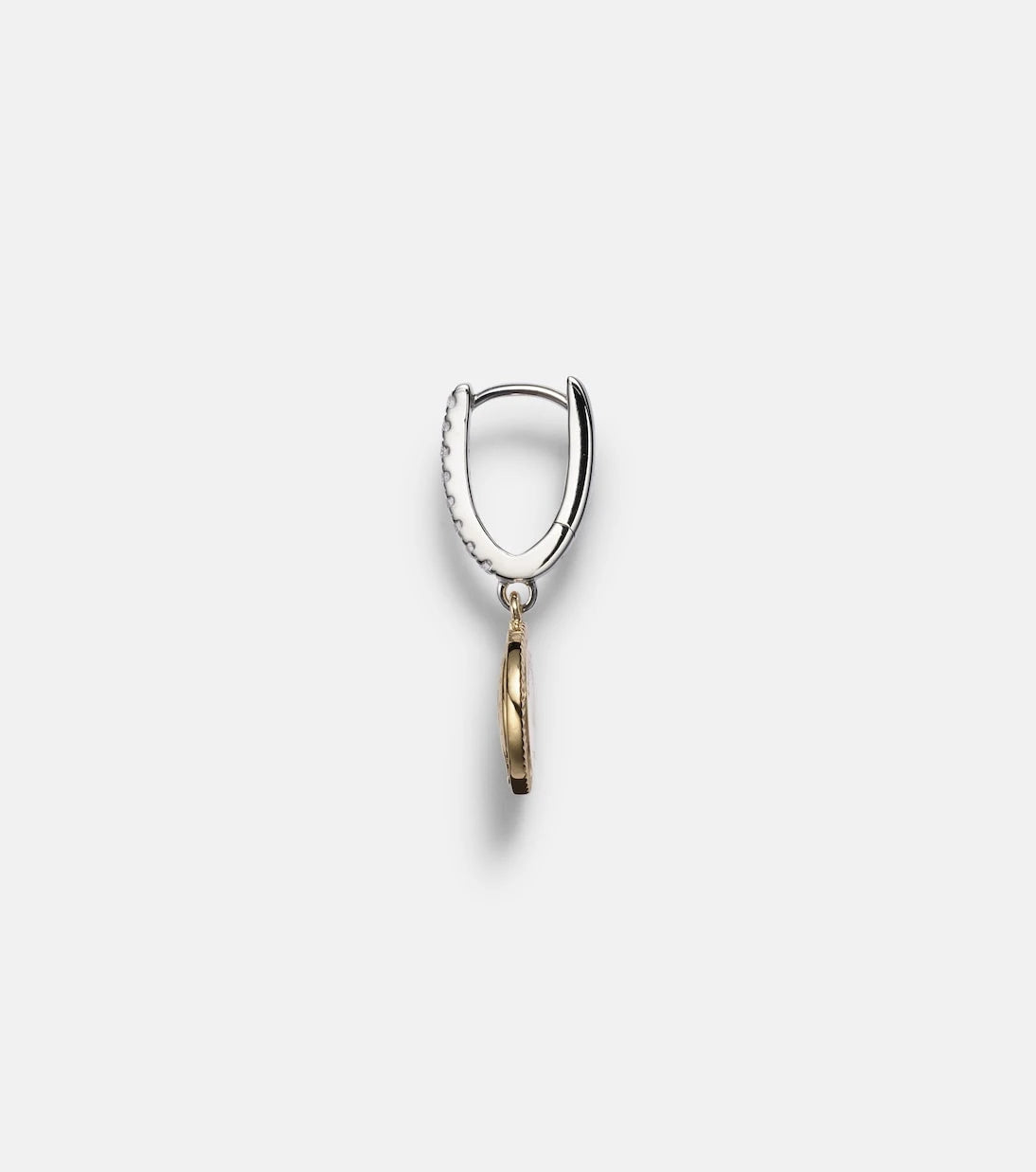 FoundRae - Vivacity Mini 18kt yellow and white gold single earring with diamonds