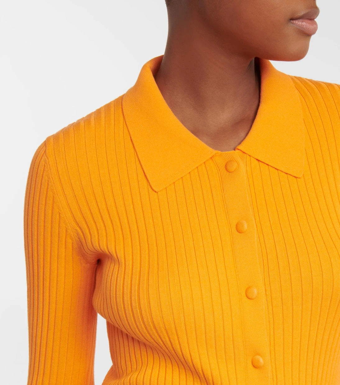 Live The Process - Tuxedo ribbed-knit cardigan