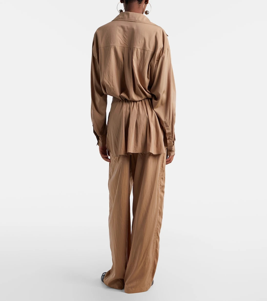 Isabel Marant - بنطال إنايا بقصّة أرجل واسعة وطبقات