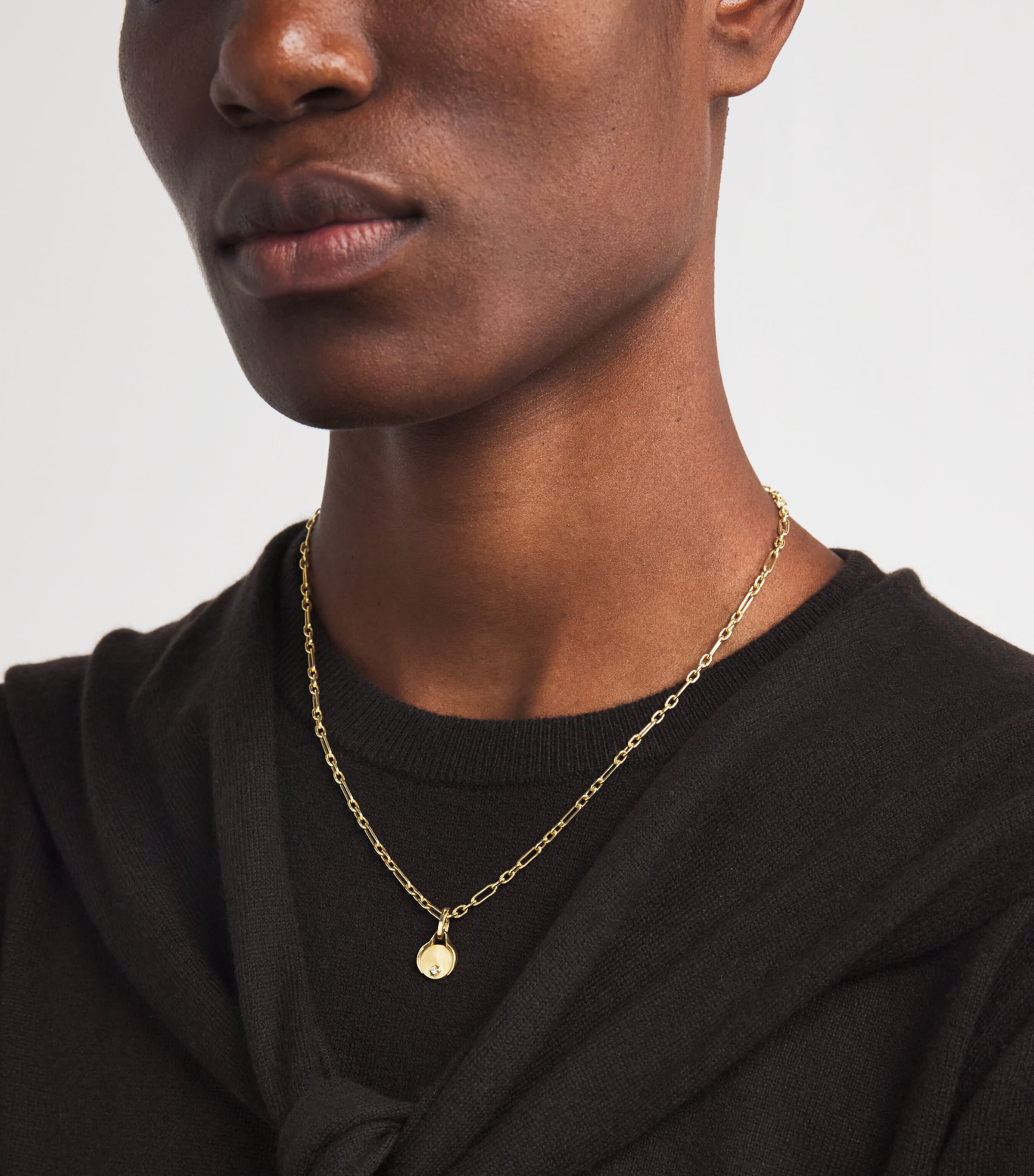 Mini Yellow Gold and Diamond Diana Charm