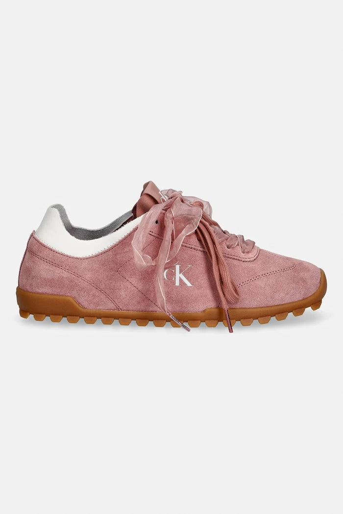Calvin Klein LOW PROFILE RUN MG SUE DB LACES kadın spor ayakkabı
