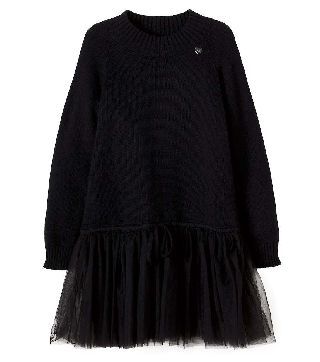 Monnalisa - Cotton and wool sweater dress
