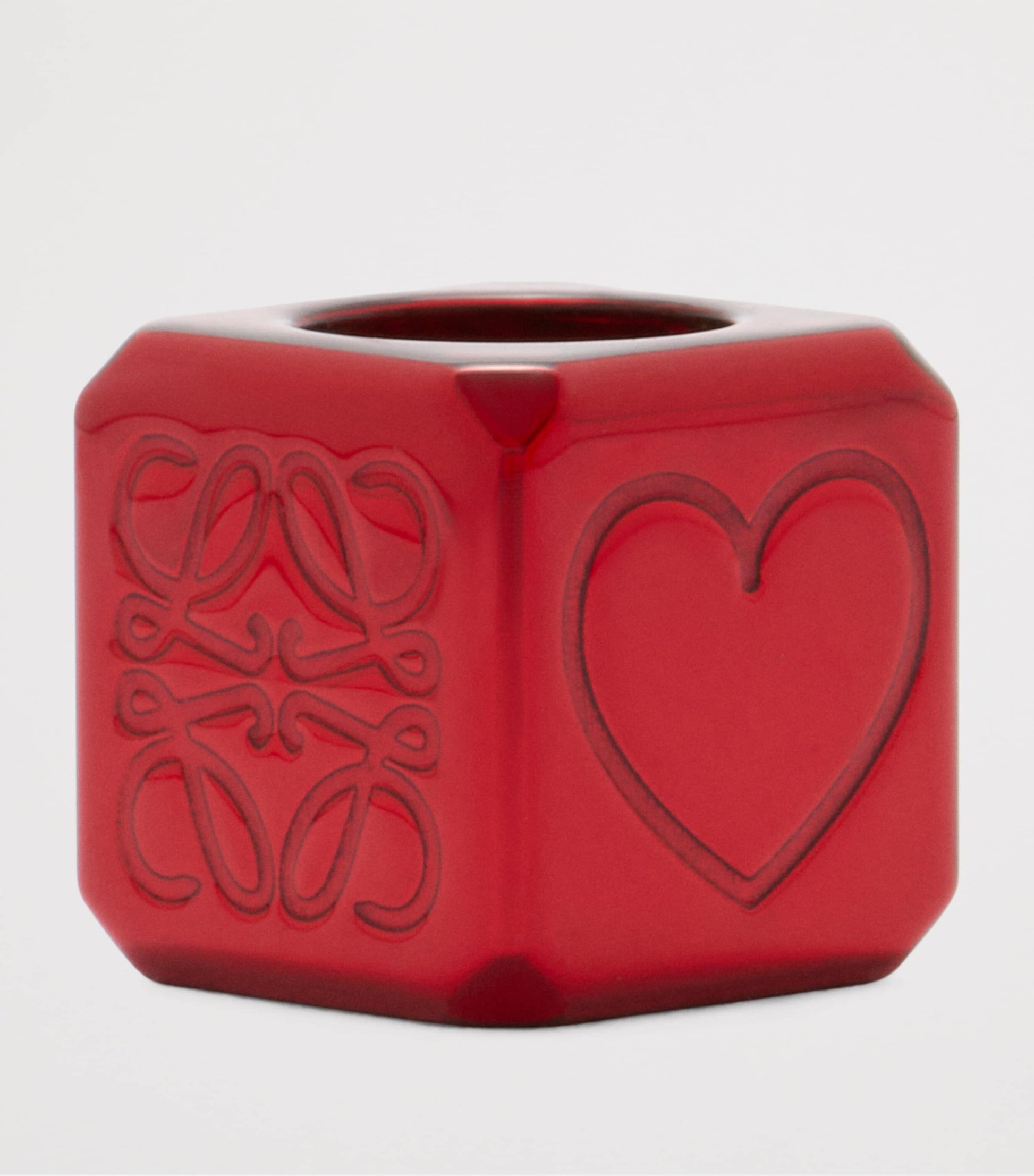 Red Heart Dice Bag Charm