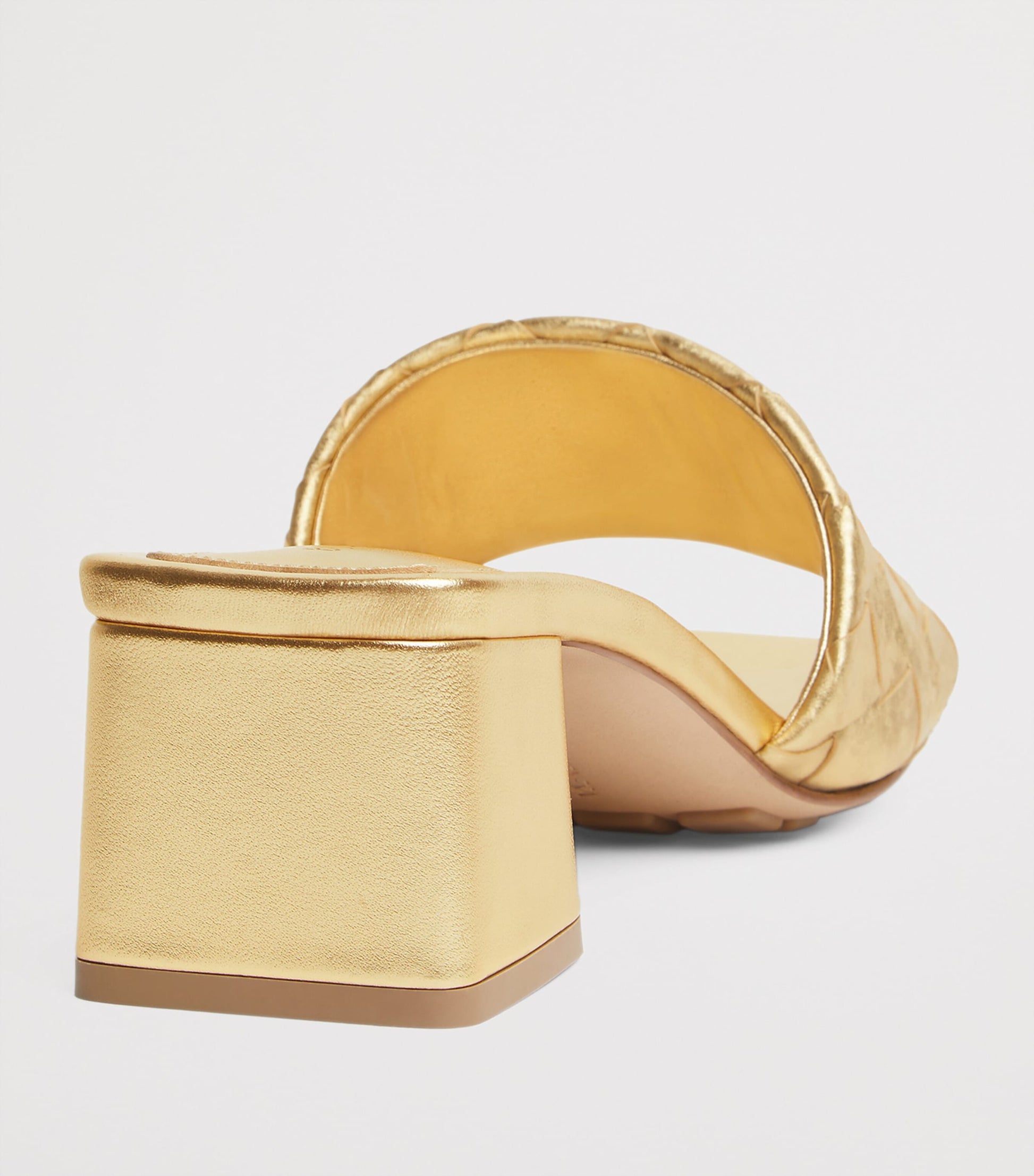 Metallic Leather Parco Mules 45