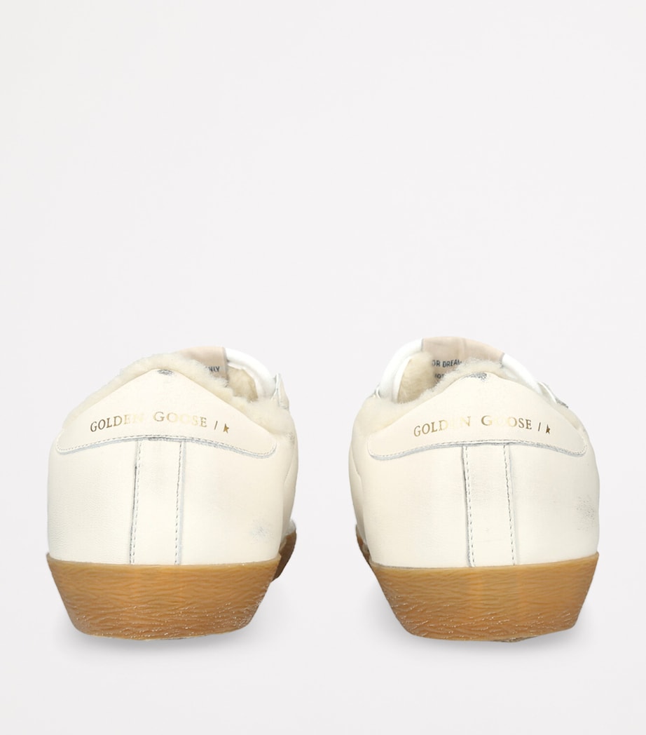 White Leather Super-Star Sneakers