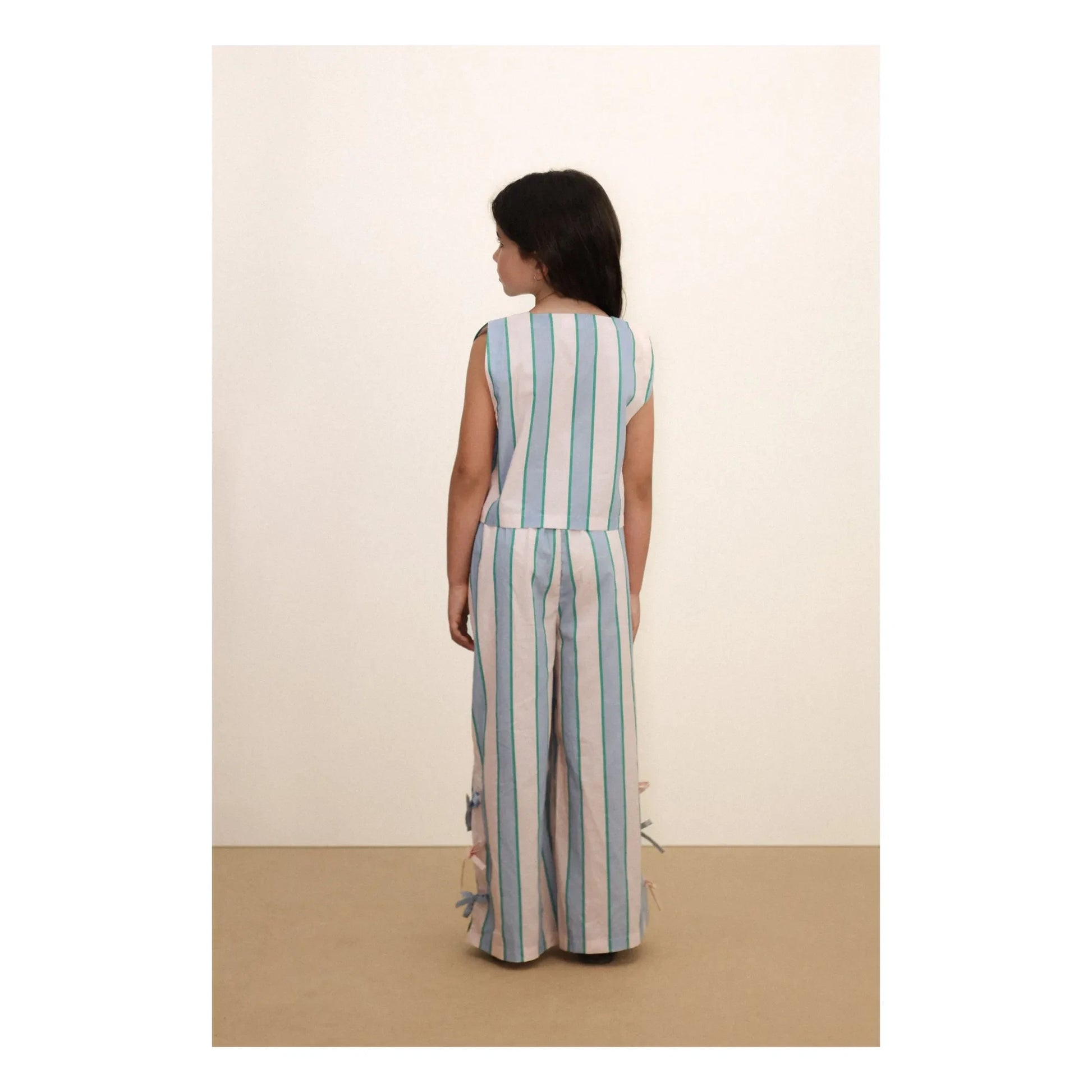 Tinycottons - Striped Knot Pants | Pale Pink