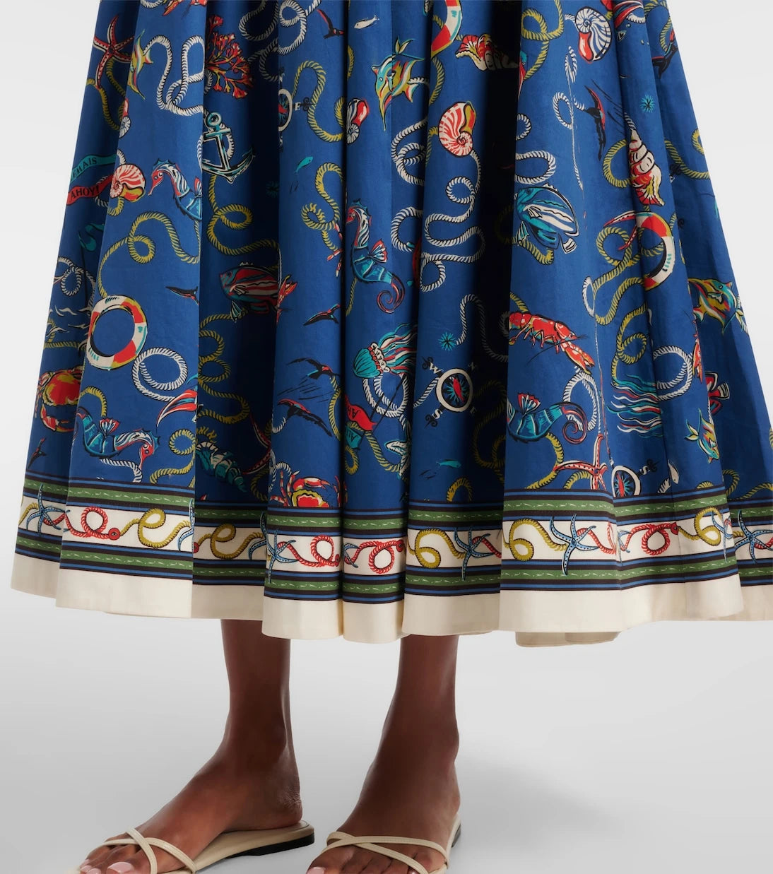 Alémais - Cove printed cotton maxi skirt