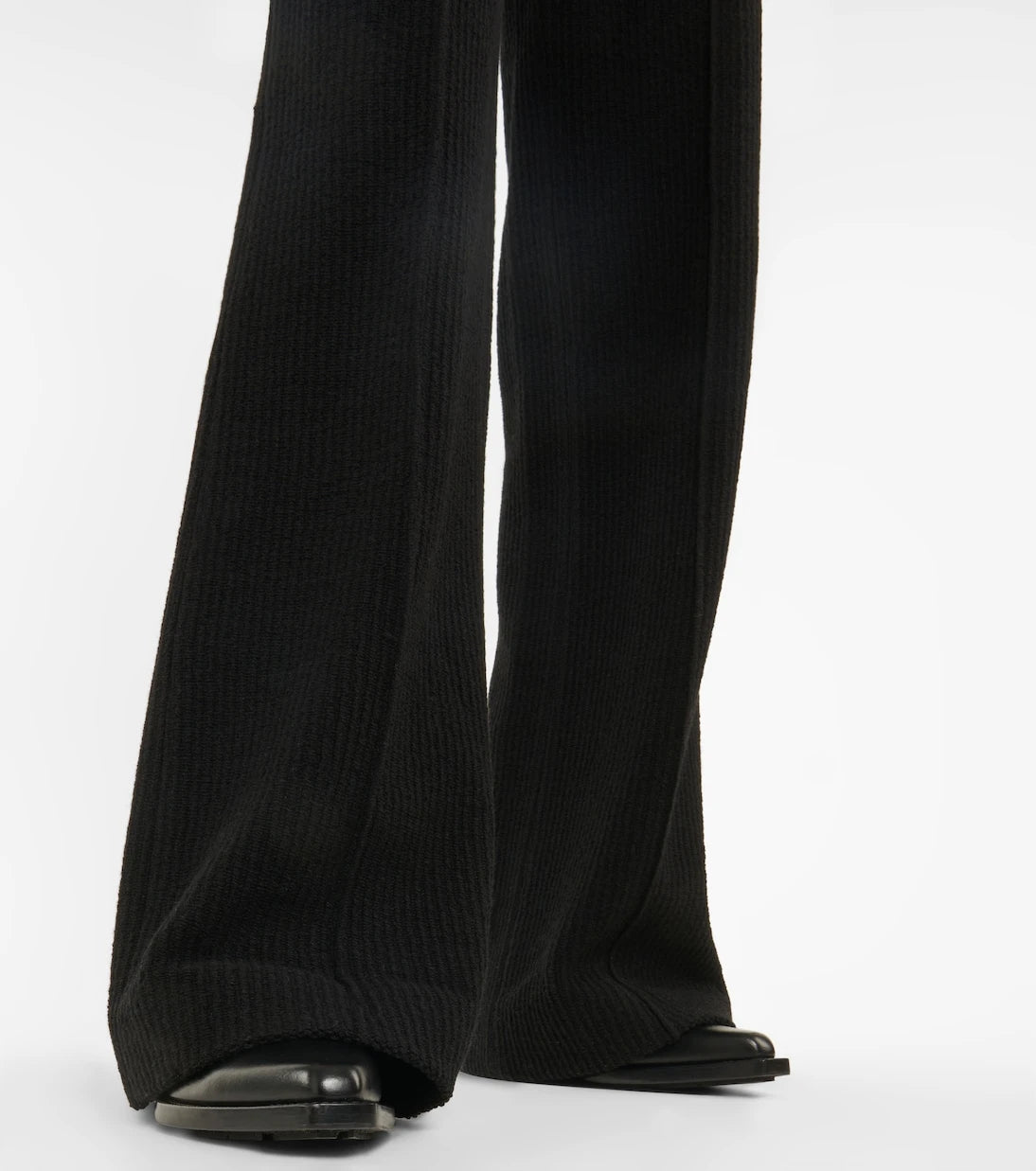 Chloé - High-rise flared virgin wool pants