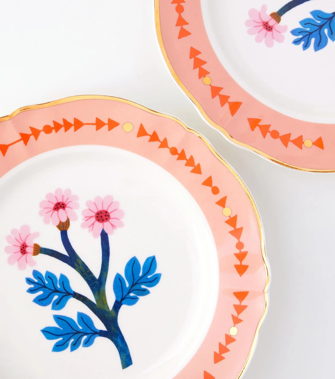 Bitossi - Botanica set of 4 porcelain dinner plates