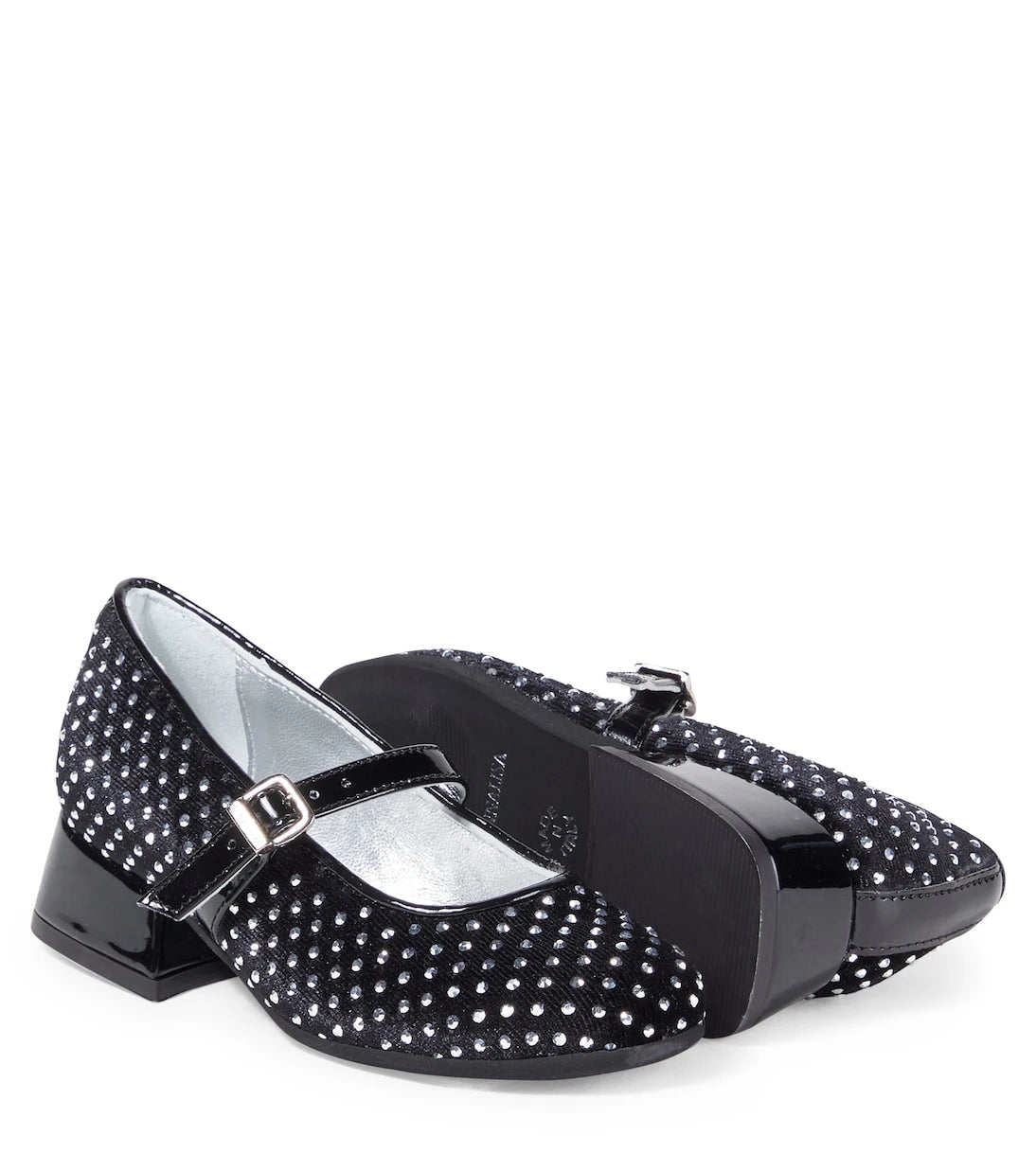 Monnalisa - Dorothy embellished velvet ballet flats