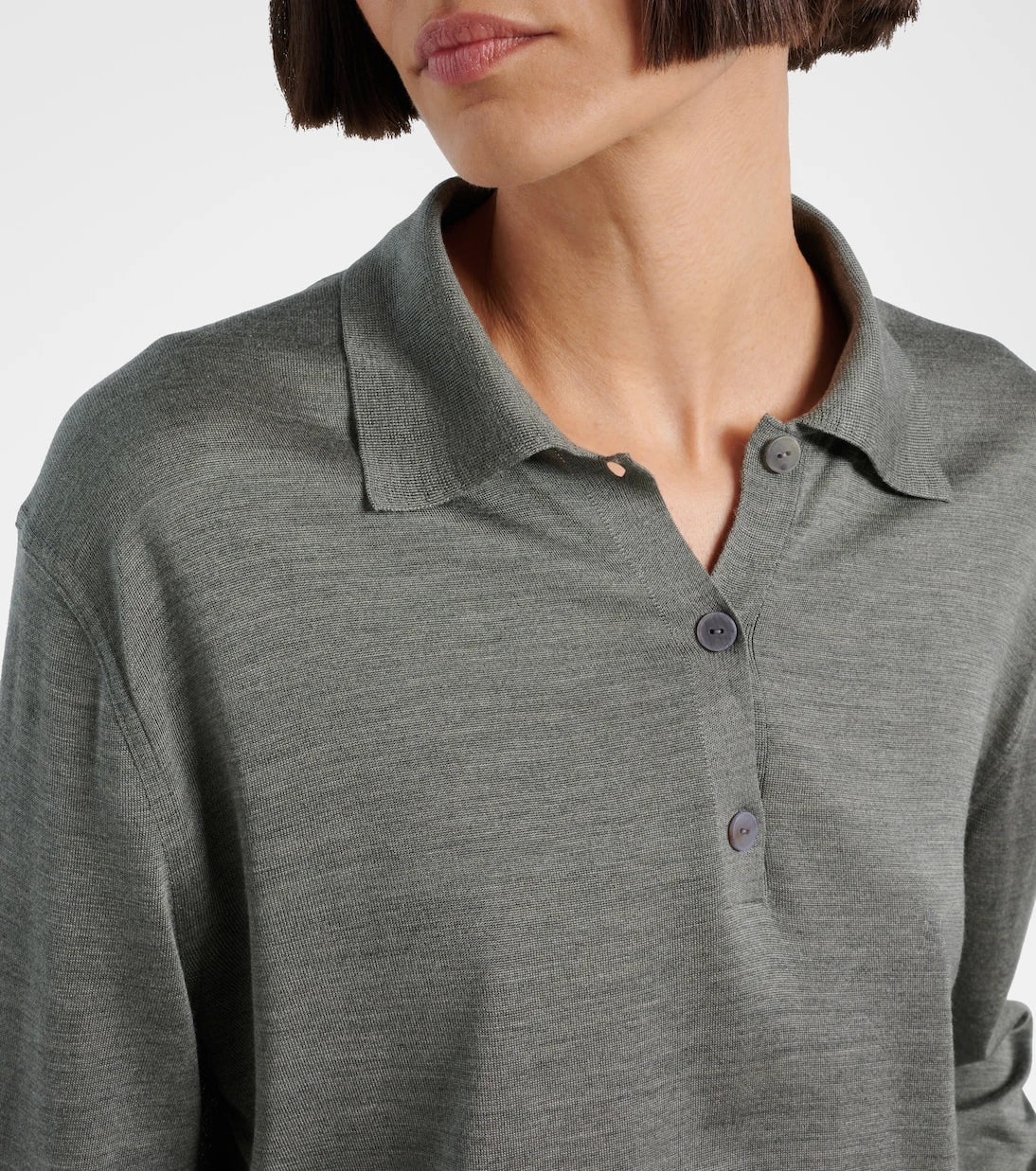 The Row - Lilienne silk polo sweater