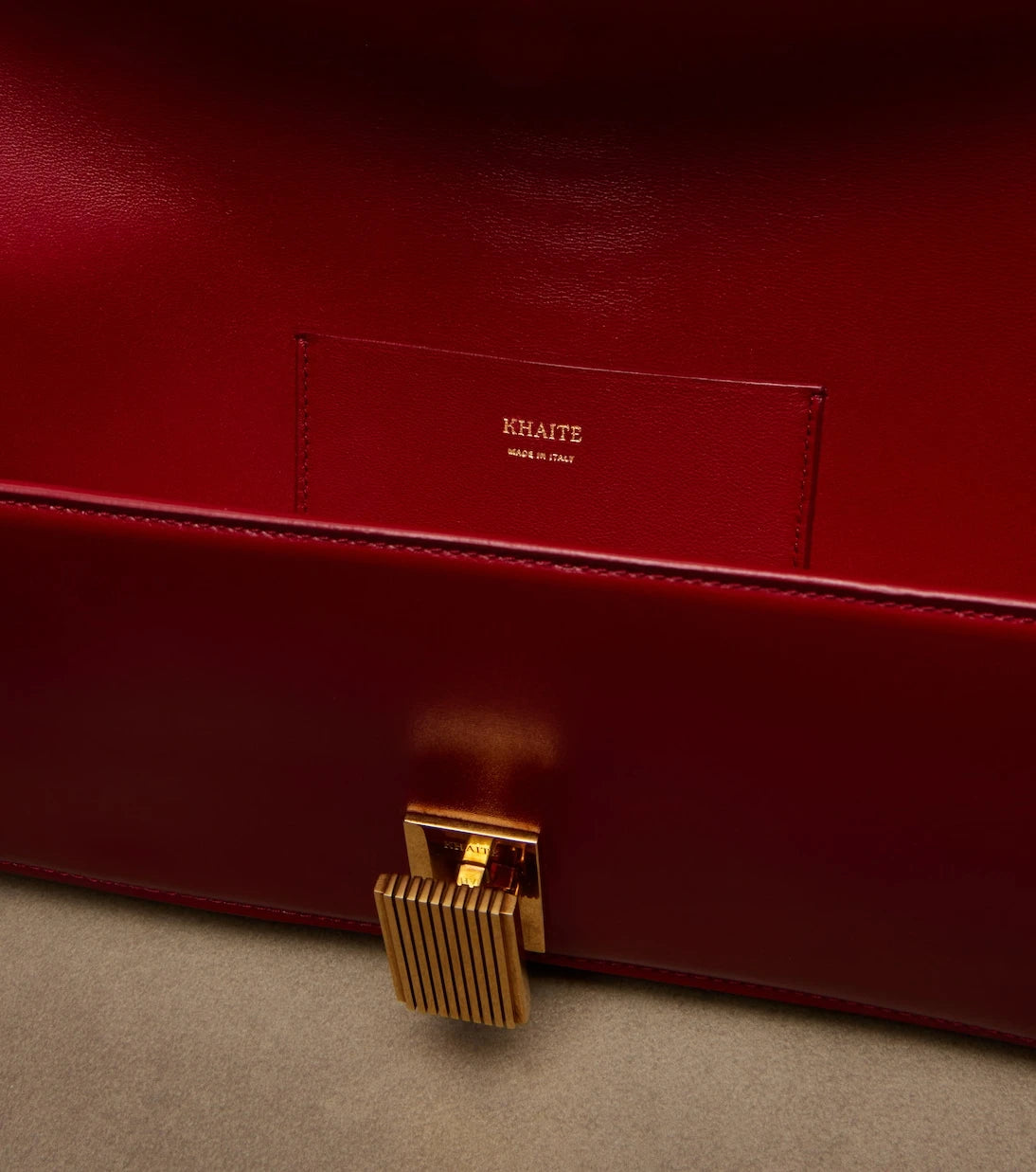 Khaite - Blake leather clutch