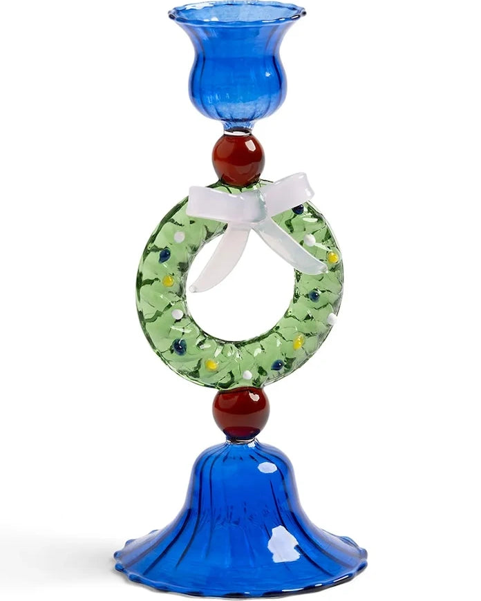 Dekoratif şamdan &k amsterdam merry wreath