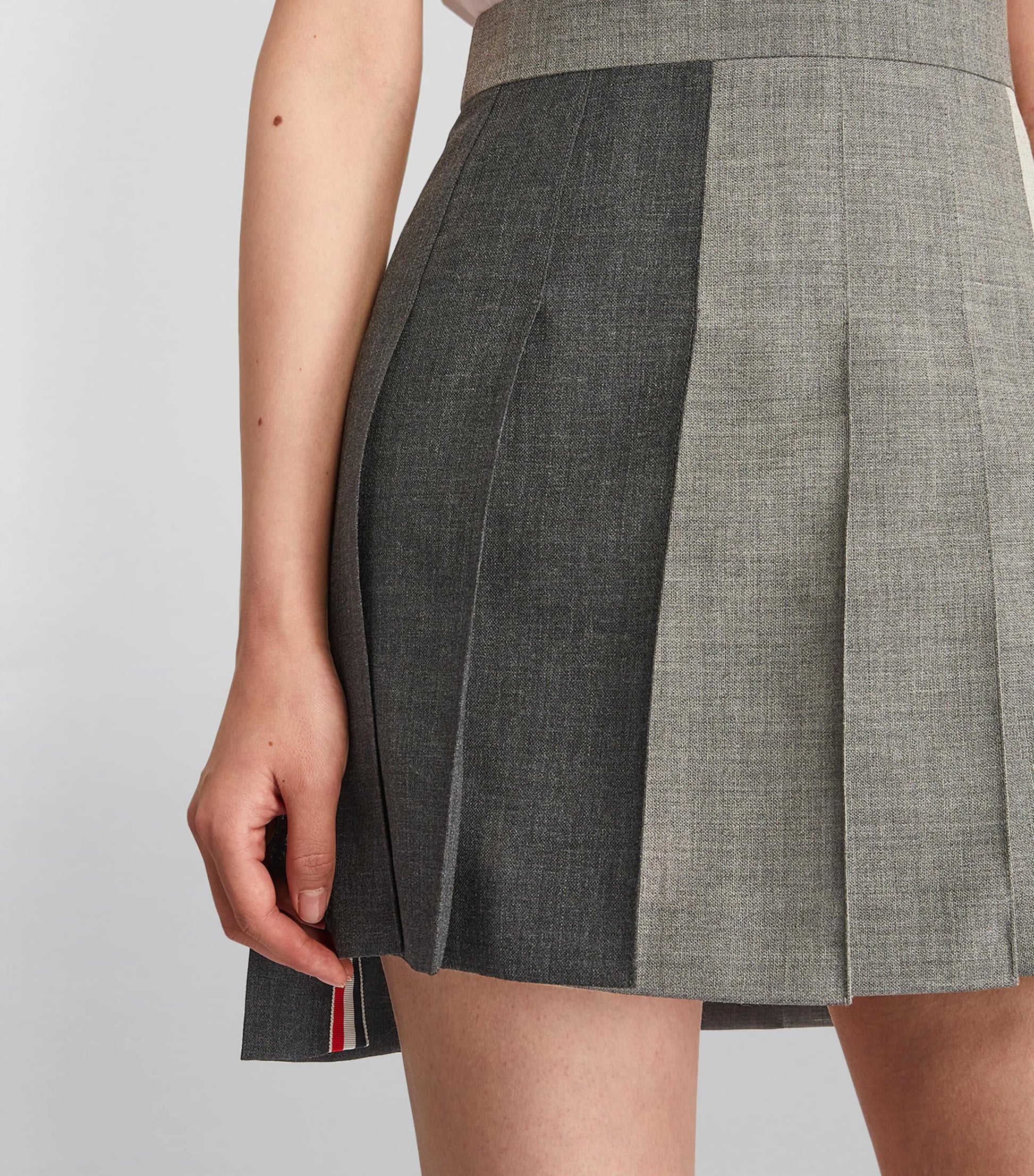 Pleated Mini Skirt DARK GREY