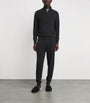 Derek Rose Black Cashmere Half-Zip Finley Sweater