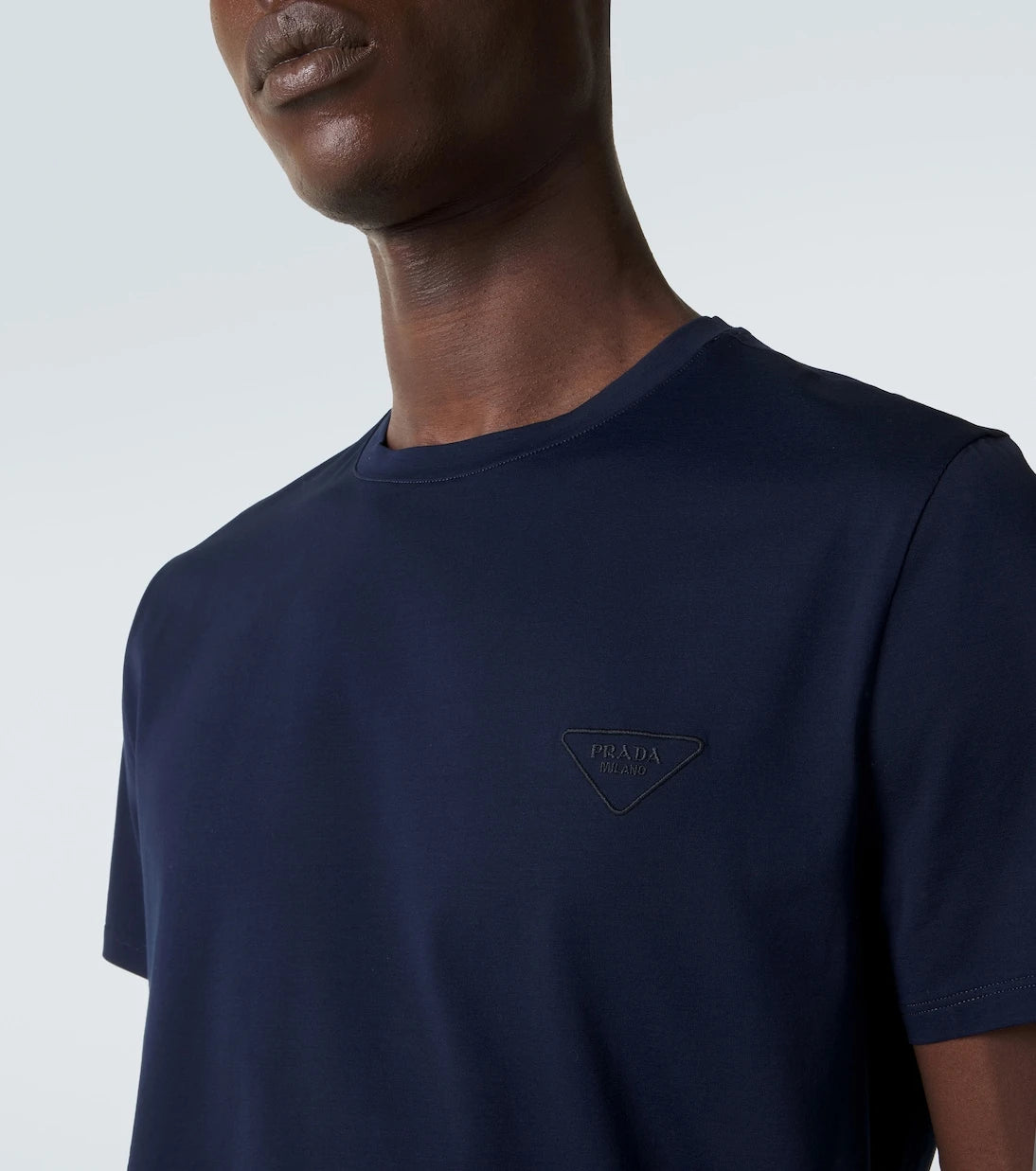 Prada - Cotton-blend jersey T-shirt