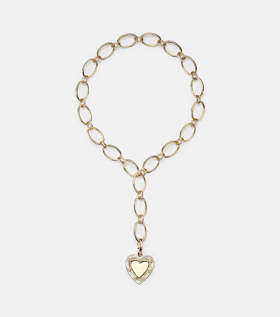 FoundRae - Love 18kt gold pendant necklace with diamonds