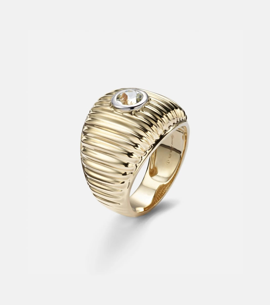 Yvonne Léon - Berlingot Maxi 9kt gold ring with topaz