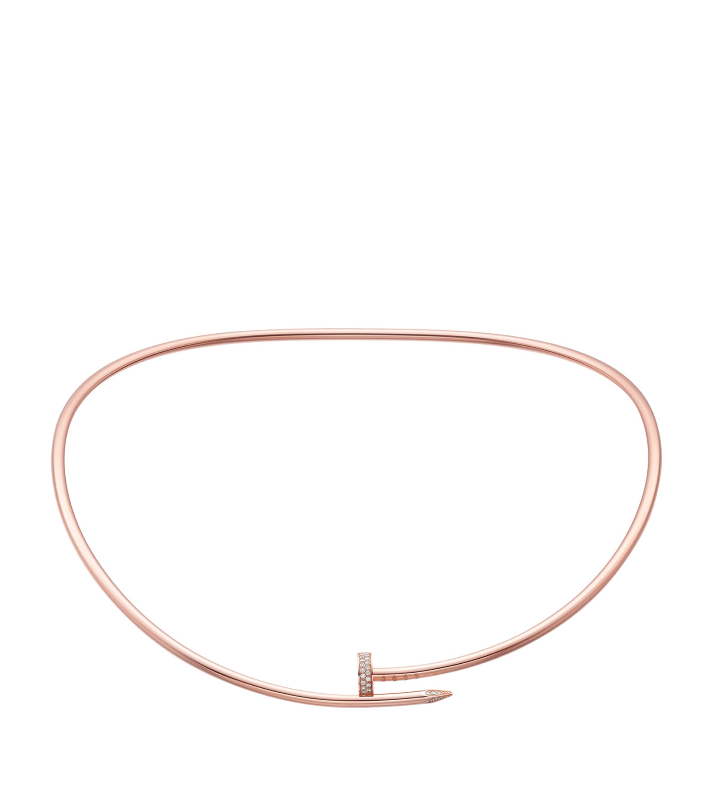 Rose Gold And Diamond Juste Un Clou Necklace
