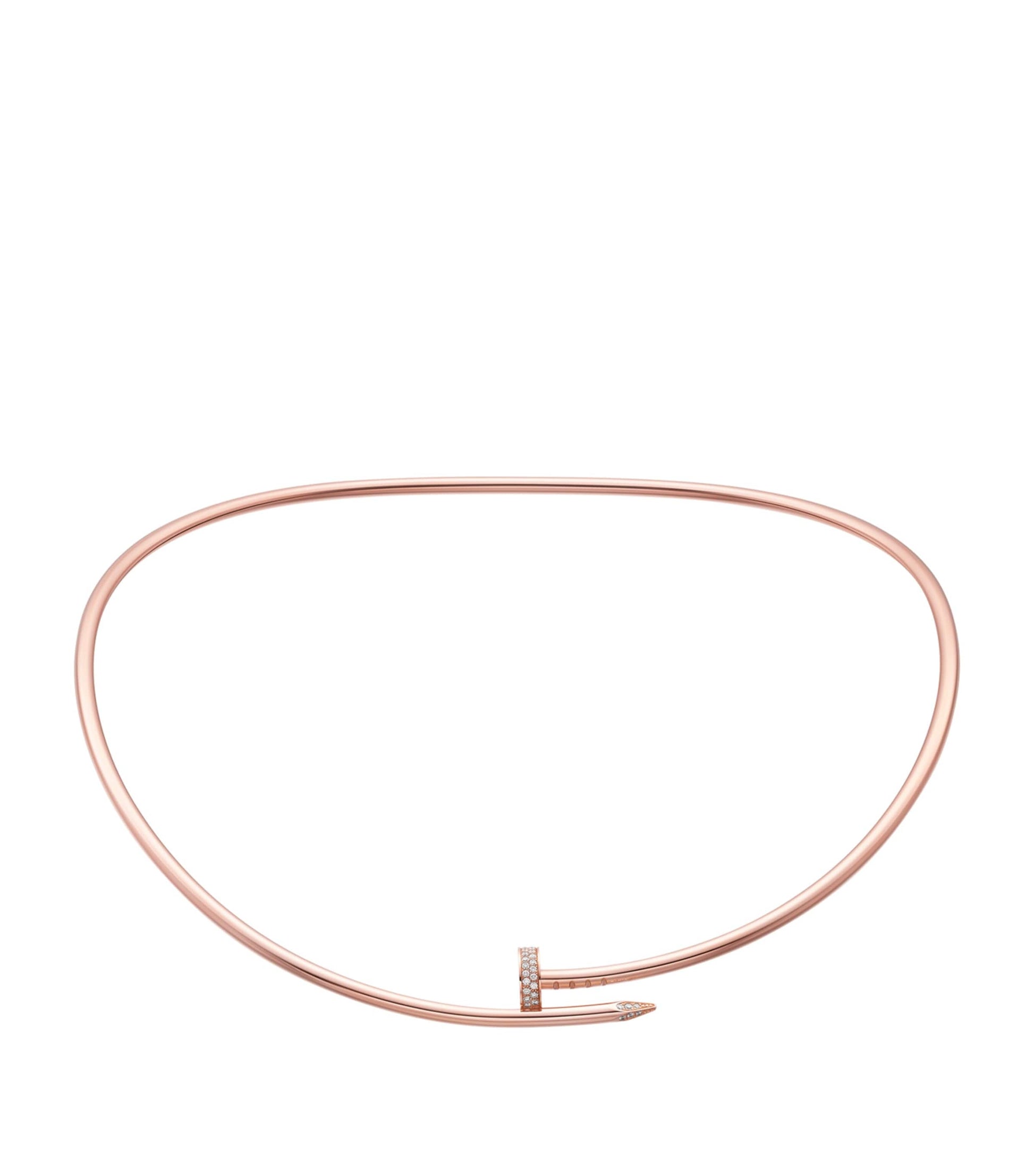 Rose Gold And Diamond Juste Un Clou Necklace