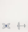 White Gold, Diamond and Sapphire Jeux de Liens earrings