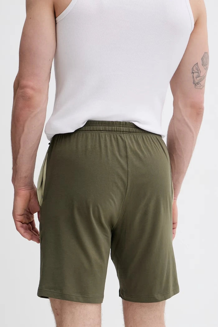 BOSS erkek pamuklu elastanlı ev tipi kısa şort Mix&Match Short CW