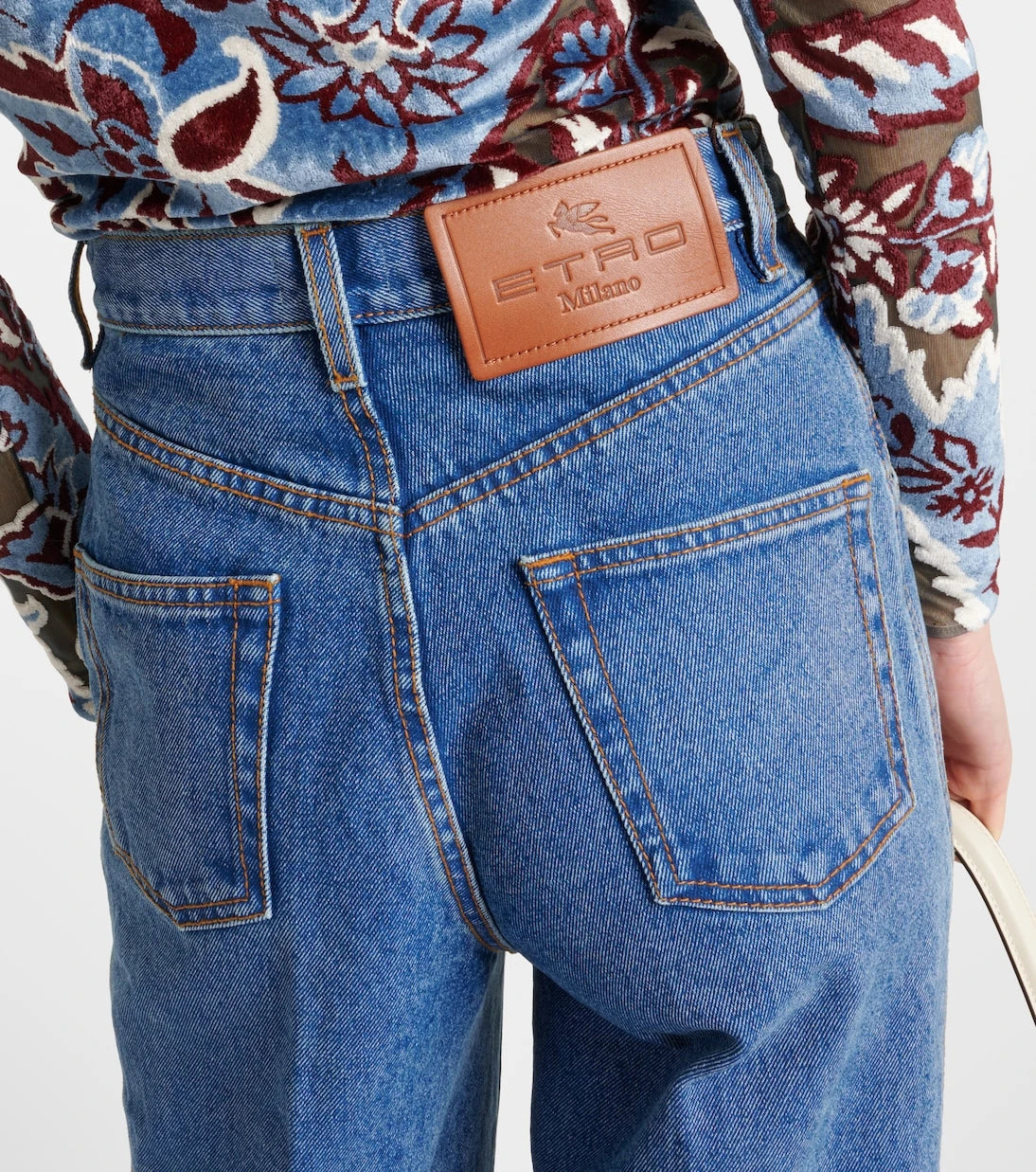 Etro - High-rise flared jeans