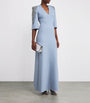 Jenny Packham Blue Embellished Babe Gown